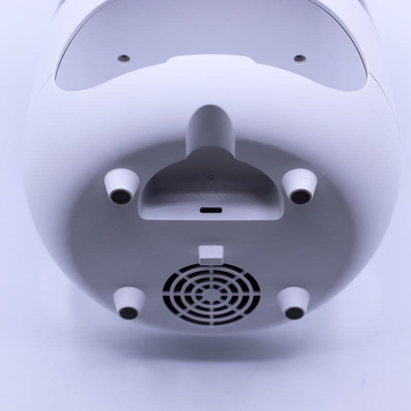Diffuseur d'Aromes En Pierre De Sel Effet Flamme Avec Sons d'Oiseaux - Blanc USB - Changement De Couleur Avec Minuteur