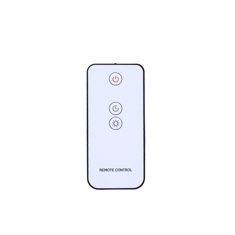 Diffuseur d'Aromes En Pierre De Sel Effet Flamme Avec Sons d'Oiseaux - Blanc USB - Changement De Couleur Avec Minuteur