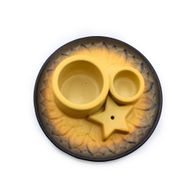 Porte-Encens et Supports en Céramique pour Palo Santo - Mandala - Sable et Gris