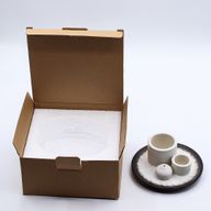 Porte-Encens et Supports en Céramique pour Palo Santo - Mandala - Blanc et Gris