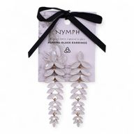 Boucles d’Oreilles Perles - Verre Vintage - Longues Gouttes