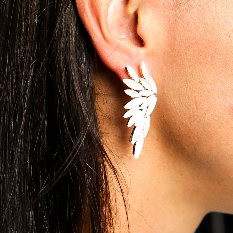 Boucles d’Oreilles Perles - Verre Vintage - Ailes d’Ange