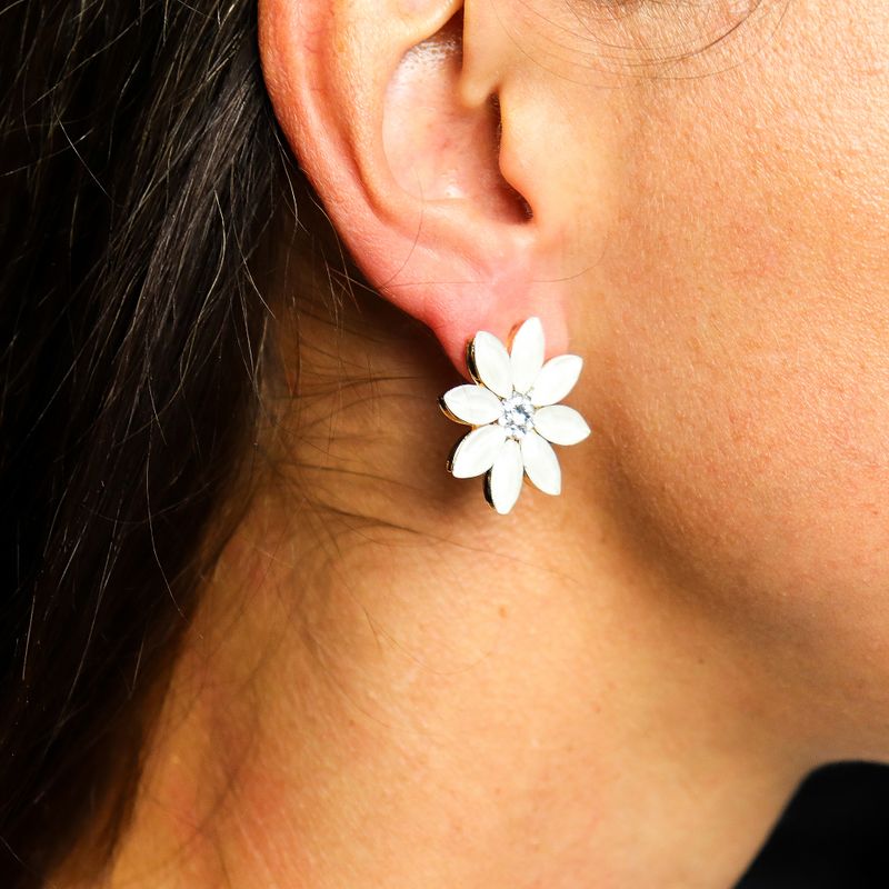 Boucles d’Oreilles Perles - Verre Vintage - Fleurs
