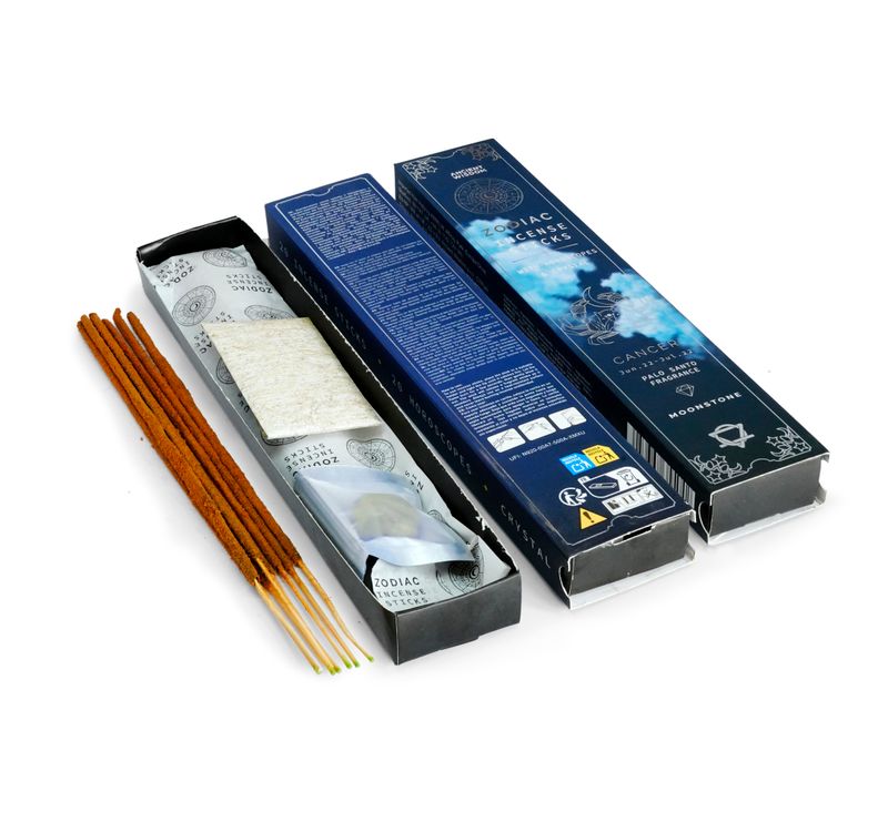 Coffret Découverte - Encens Aux Cristaux Du Zodiaque