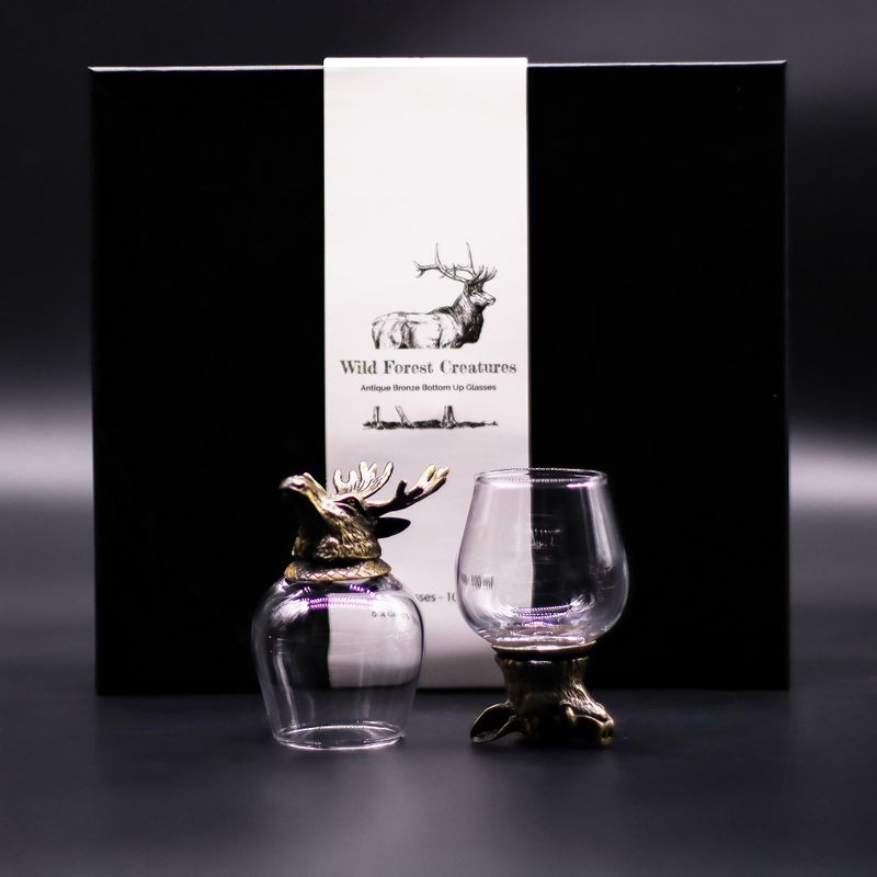 Verres à Shot (100 Ml) – Créatures Sauvages De La Forêt – Bronze Antique