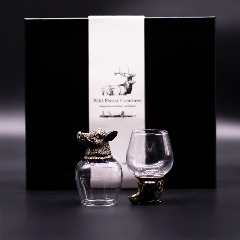 Verres à Shot (100 Ml) – Créatures Sauvages De La Forêt – Bronze Antique