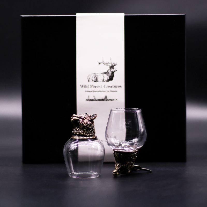 Verres à Shot (100 Ml) – Créatures Sauvages De La Forêt – Bronze Antique