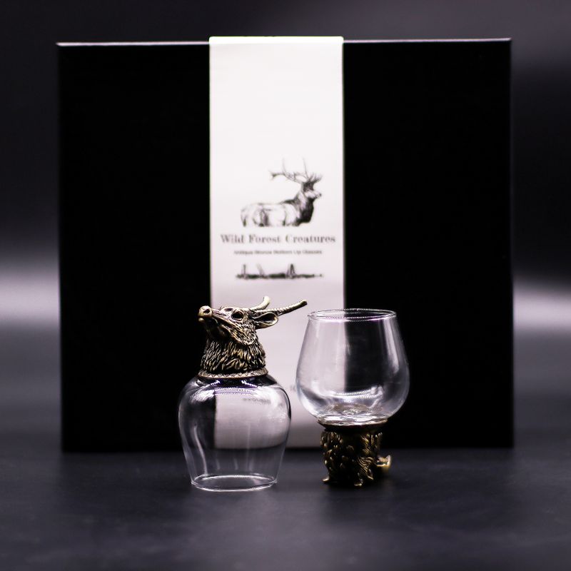 Verres à Shot (100 Ml) – Créatures Sauvages De La Forêt – Bronze Antique