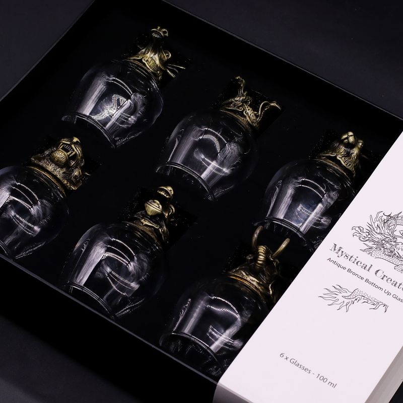 Verres  à Shot (100 Ml) – Créatures Mystiques – Bronze Antique