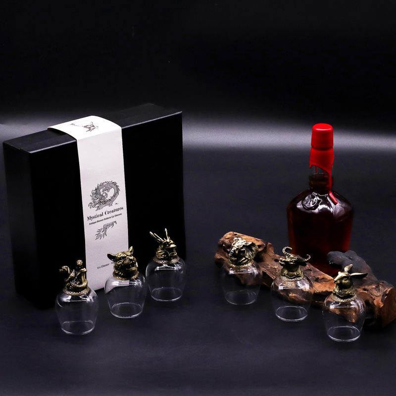 Verres  à Shot (100 Ml) – Créatures Mystiques – Bronze Antique