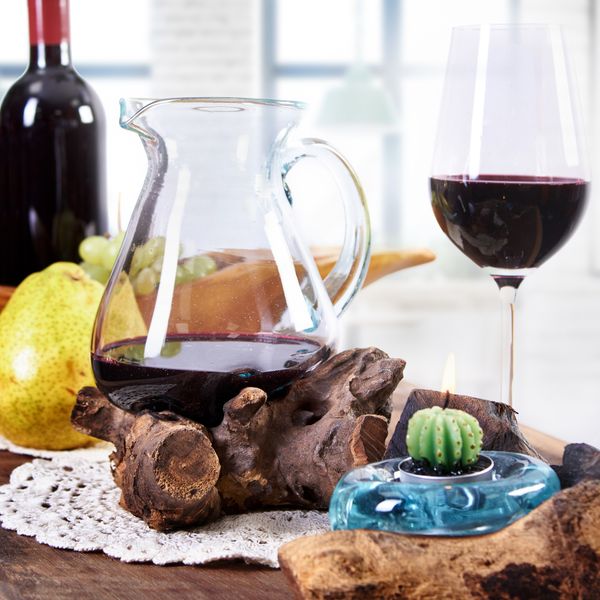 Vases en Verre Fondus sur Racine