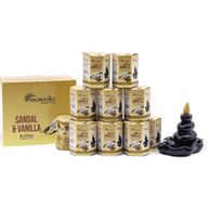 Paquet de 10 Cônes d'Encens Masala à Refoulement - Bois de Santal & Vanille