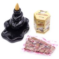 Paquet de 10 Cônes d'Encens Masala à Refoulement - Bois de Santal & Vanille