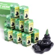 Paquet de 10 Cônes d'Encens Masala à Refoulement - Aloe Vera