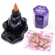 Paquet de 10 Cônes d'Encens Masala à Refoulement - Lavande