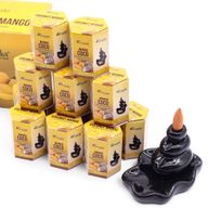Paquet de 10 Cônes d'Encens Masala à Refoulement - Noix de Coco & Mangue