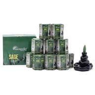 Paquet de 10 Cônes d'Encens Masala à Refoulement - Sauge