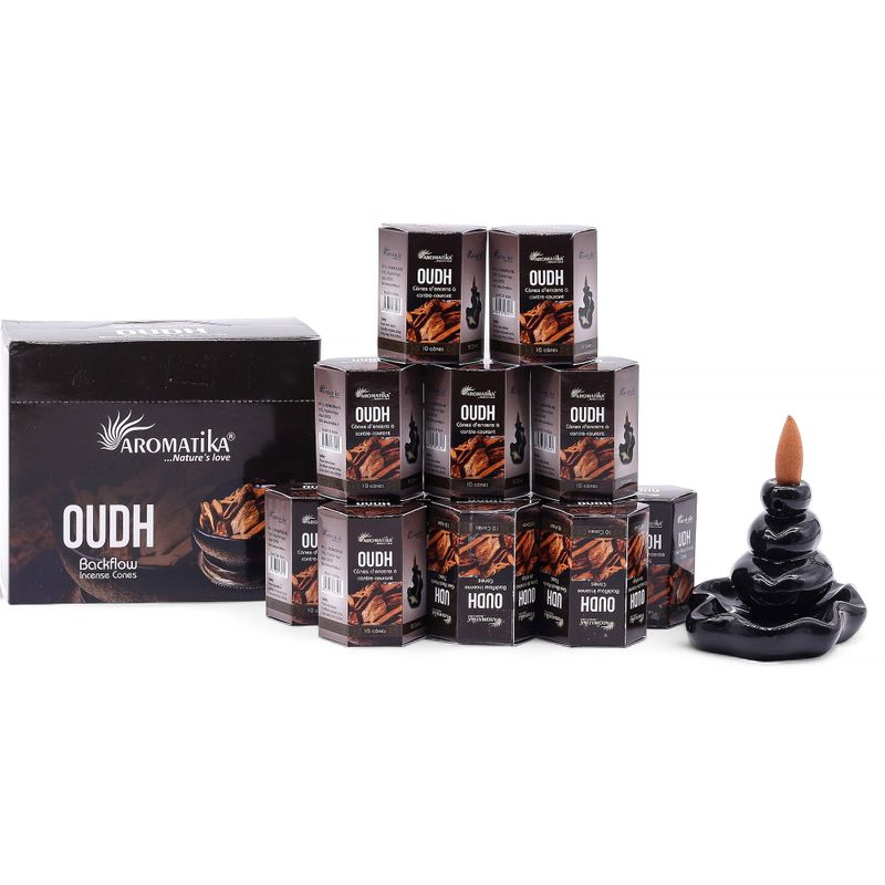 Paquet de 10 Cônes d'Encens Masala à Refoulement - Oudh