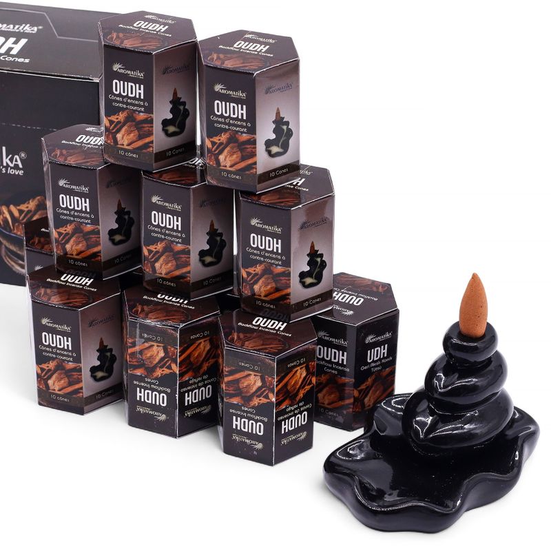 Paquet de 10 Cônes d'Encens Masala à Refoulement - Oudh