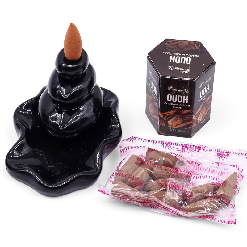 Paquet de 10 Cônes d'Encens Masala à Refoulement - Oudh