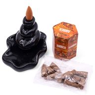 Paquet de 10 Cônes d'Encens Masala à Refoulement - Ambre