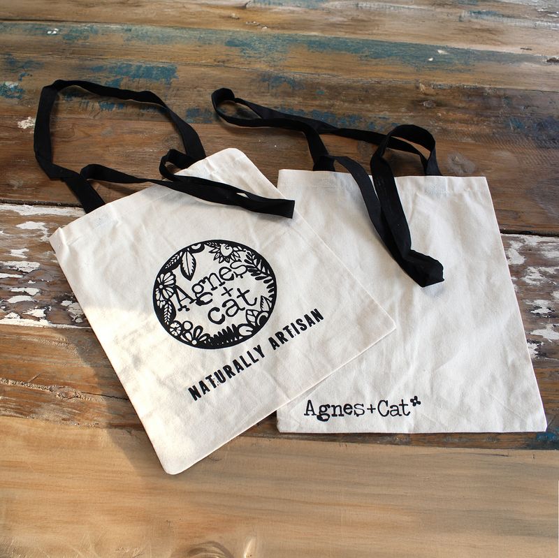 Sac en coton Agnes and Cat 6oz - 35x30 cm - Artisan Naturel