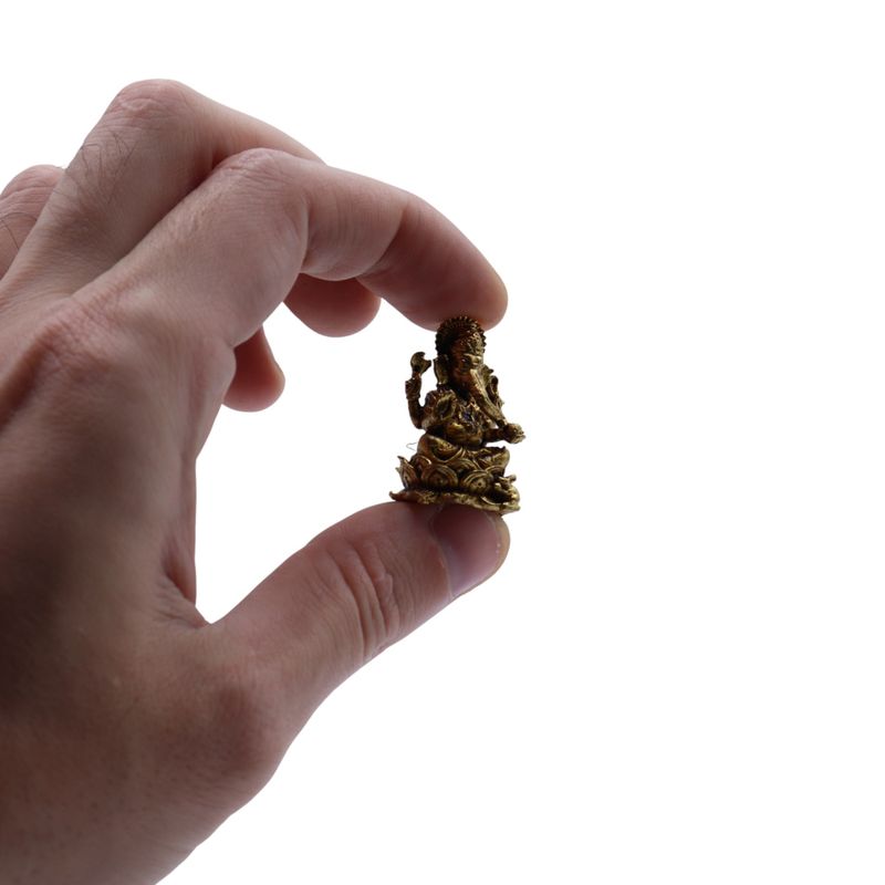 Dieux Miniatures En Laiton – Ganesha (12 G) – 30 Mm