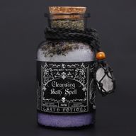 Potion De Bain De Sorcière Ancienne & Amulette En Cristal De Roche - Purification Spirituelle