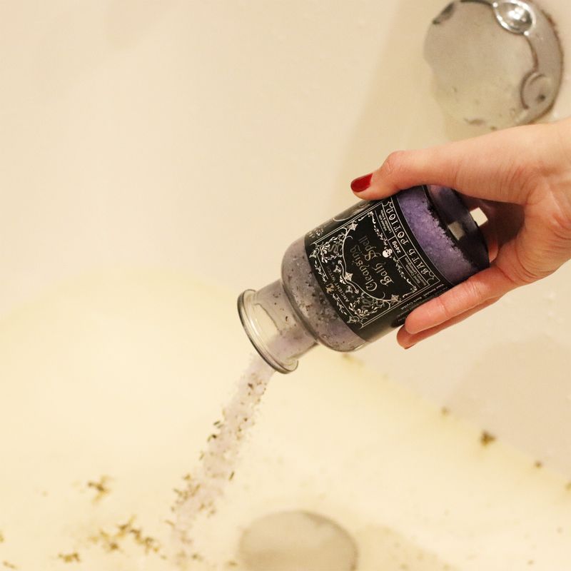 Potion De Bain De Sorcière Ancienne & Amulette En Cristal De Roche - Purification Spirituelle