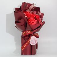 Grand Bouquet De Roses Rouges - L’Amour Est Éternel - Carte Cadeau