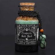 Potion De Bain De Sorcière Ancienne & Amulette En Aventurine - Prospérité