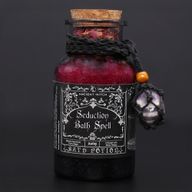Potion De Bain De Sorcière Ancienne & Amulette En Améthyste - Séduction