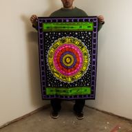 Art Mural En Coton (70x110cm) - Zodiaque Coloré