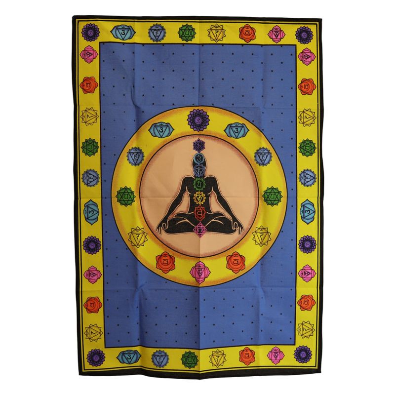 Art Mural En Coton (70x110cm) - Chakra Vibrant