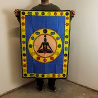 Art Mural En Coton (70x110cm) - Chakra Vibrant