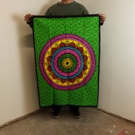Art Mural En Coton (70x110cm) - Mandala Vibrant