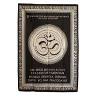 Art Mural En Coton (70x110cm) - Om - Bienvenue Au Dieu