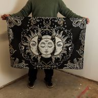 Art Mural En Coton (70x110cm) - Déesse Du Soleil
