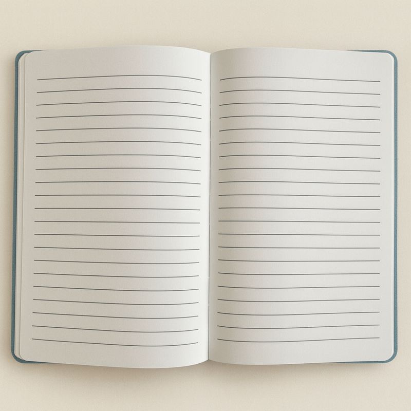 Carnet Velours - 80 pages "Embrace The Journey" Bleu Clair