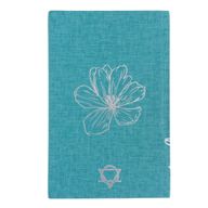 Journal de Gratitude Bleu - 120 pages "I Am Grateful For" avec Bordure Argentée