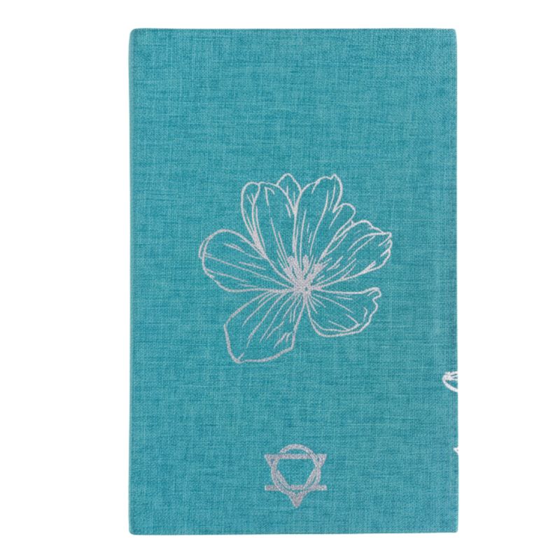 Journal de Gratitude Bleu - 120 pages "I Am Grateful For" avec Bordure Argentée