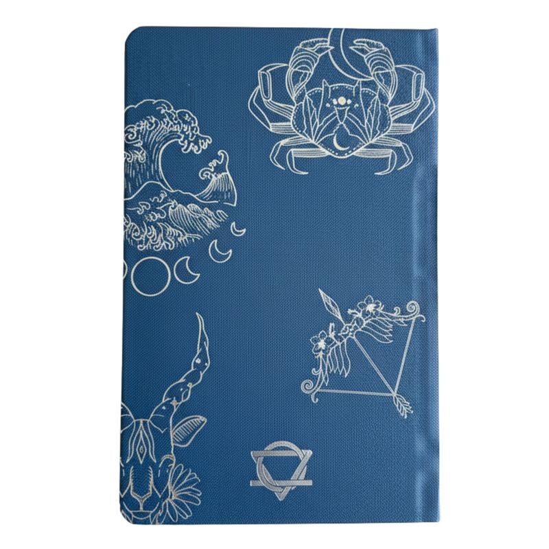 Journal de Bien-être Bleu Minuit – 120 pages – Zodiaque Argent