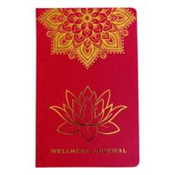Journal de Bien-Être Rouge - 120 pages - Mandala Doré et Lotus