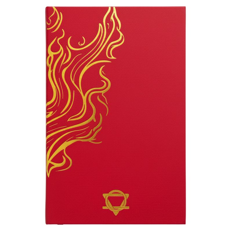 Journal de Bien-Être Rouge - 120 pages - Mandala Doré et Lotus
