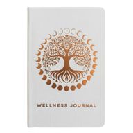 Journal de Bien-Être Blanc - 120 pages - Arbre de Vie Rose Doré