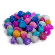 Mélange de Pierres Naturelles de Quartz Craquelé Traité - 1kg (Environ 70 Pierres)