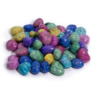 Mélange de Pierres Naturelles Dalmatien Indien Traité - 1kg (Environ 70 Pierres)