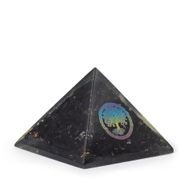 Petite Pyramide en Orgonite 5,5 x 4,5 cm – Arbre de Vie – Pépites de Tourmaline Noire