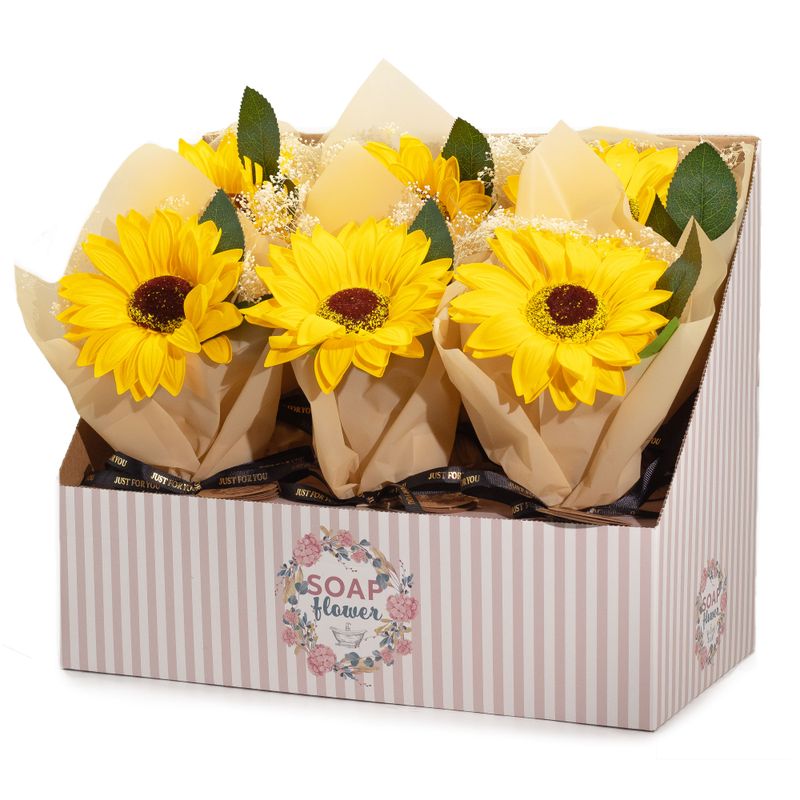 Fleurs de Savon Prêt A la Vente- Bouquet de Tournesol