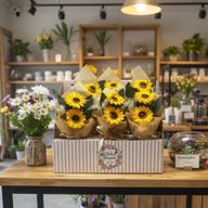 Fleurs de Savon Prêt A la Vente- Deux Bouquets de Tournesol